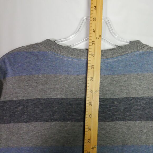 Faded Glory Men's Size 3XL T-Shirt Gray Striped Tee Crew Neck - Picture 8 of 10